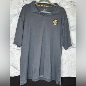Champion University of Idaho Vandals | Men’s Gray Polo with Team Logo, Size 2XL